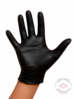 Nitrile Gloves - Black - Medium